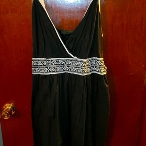 Lane Bryant black and white sundress size 18